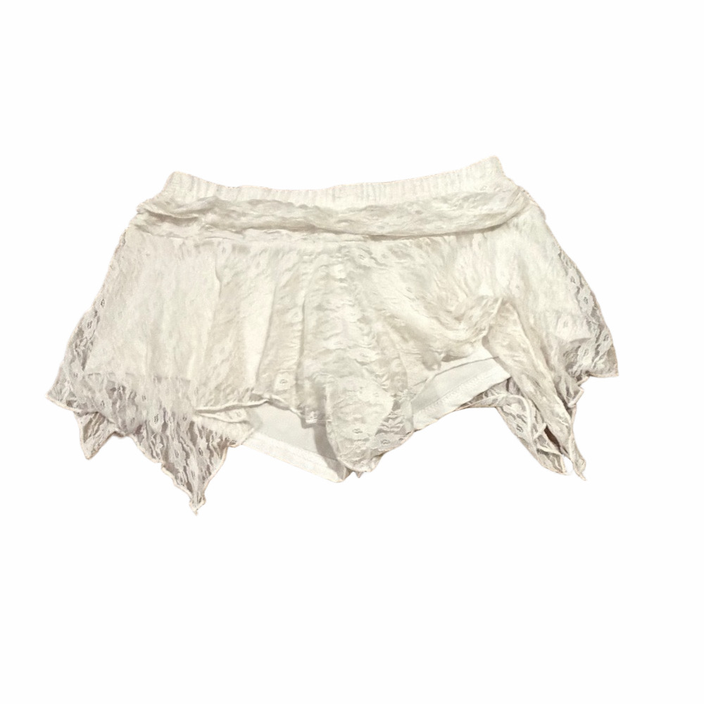 SHEIN Women’s White Lace Asymmetrical Skort